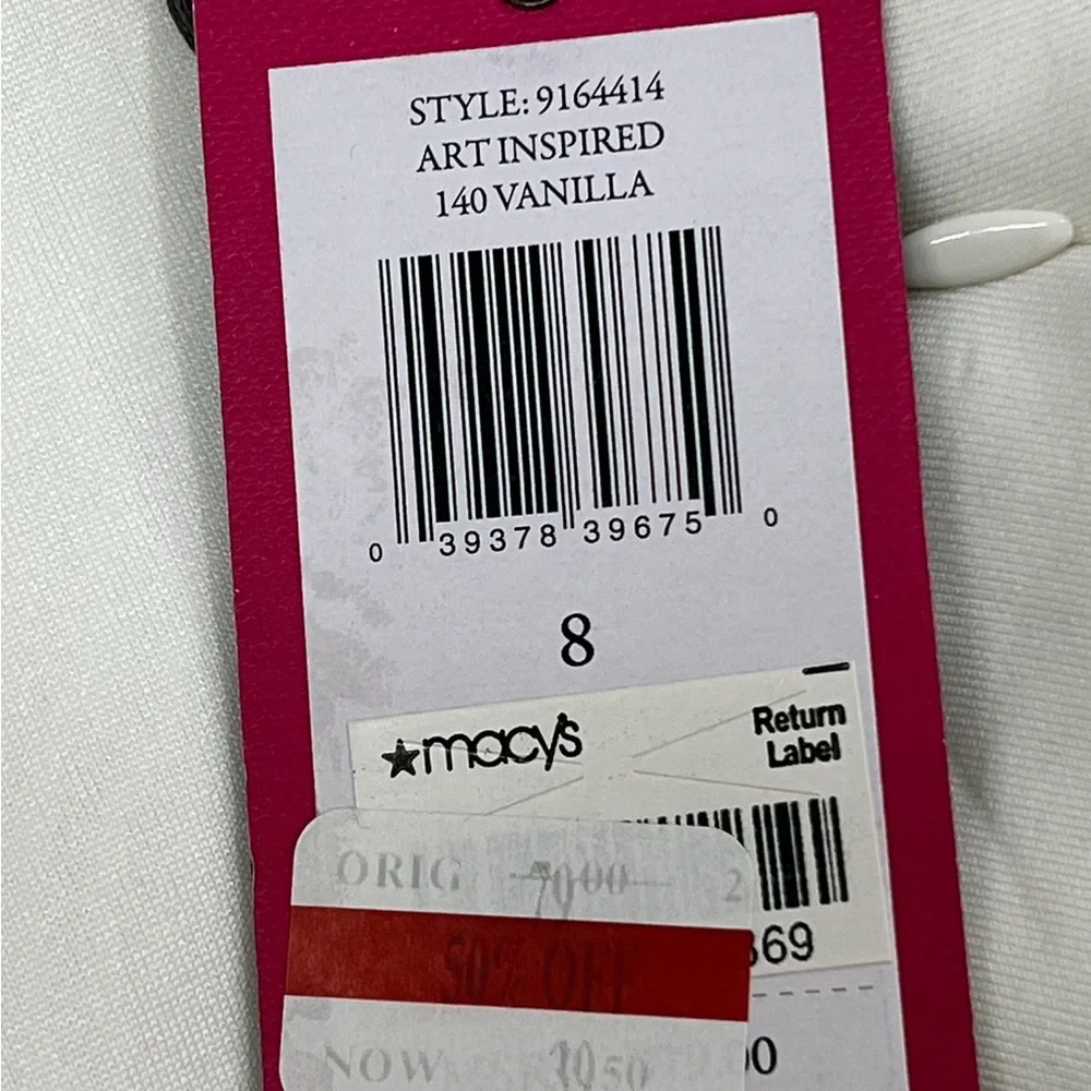 VINCE CAMUTO Partially Lined Ivory Skater Skirt!